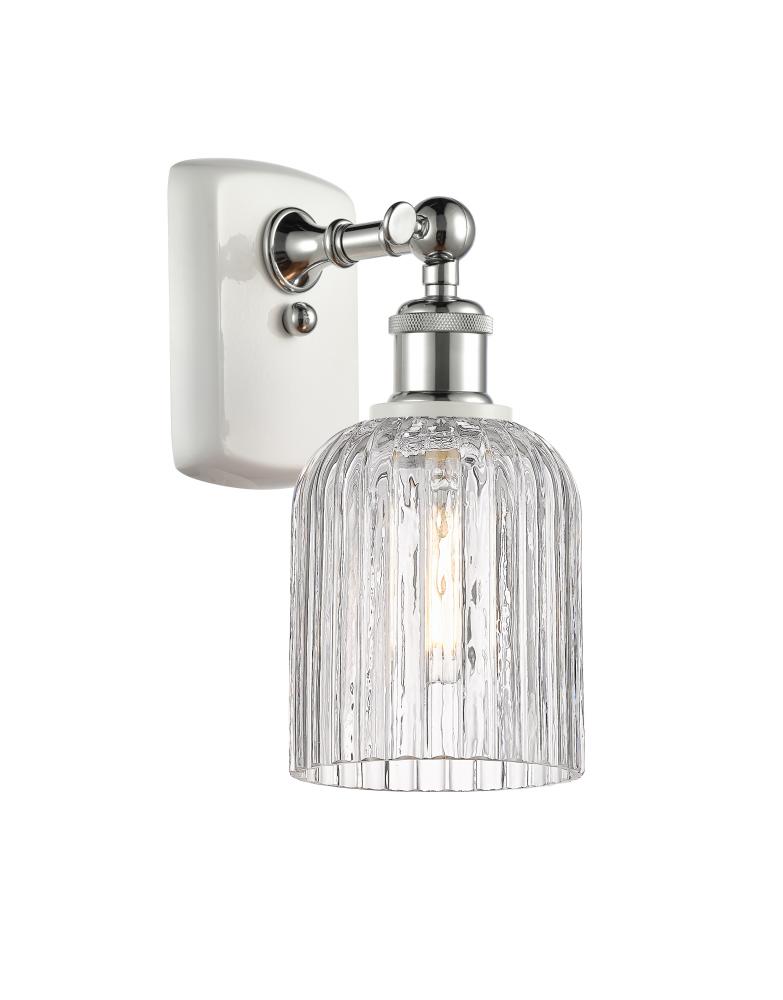 Bridal Veil - 1 Light - 5 inch - White Polished Chrome - Sconce