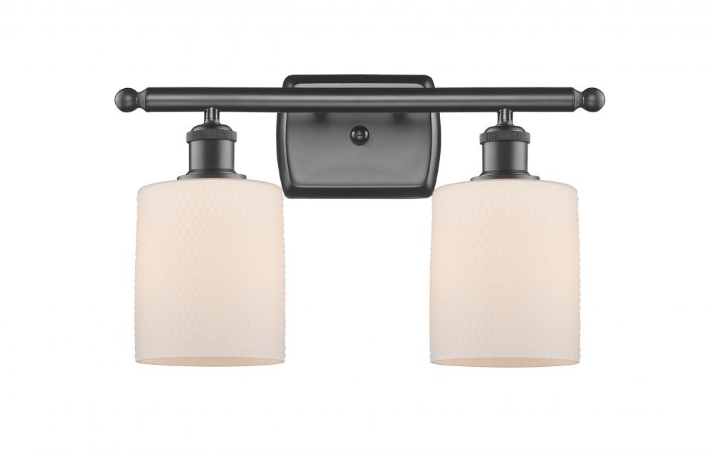 Cobbleskill - 2 Light - 15 inch - Oil Rubbed Bronze - Bath Vanity Light