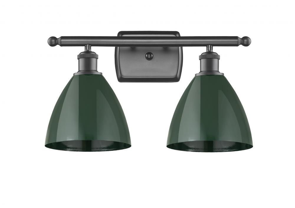 Plymouth - 2 Light - 18 inch - Oil Rubbed Bronze - Bath Vanity Light