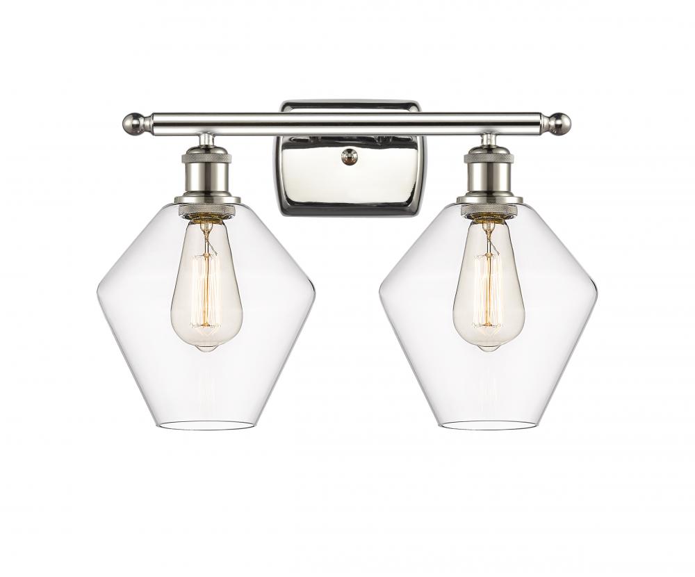 Cindyrella - 2 Light - 18 inch - Polished Nickel - Bath Vanity Light