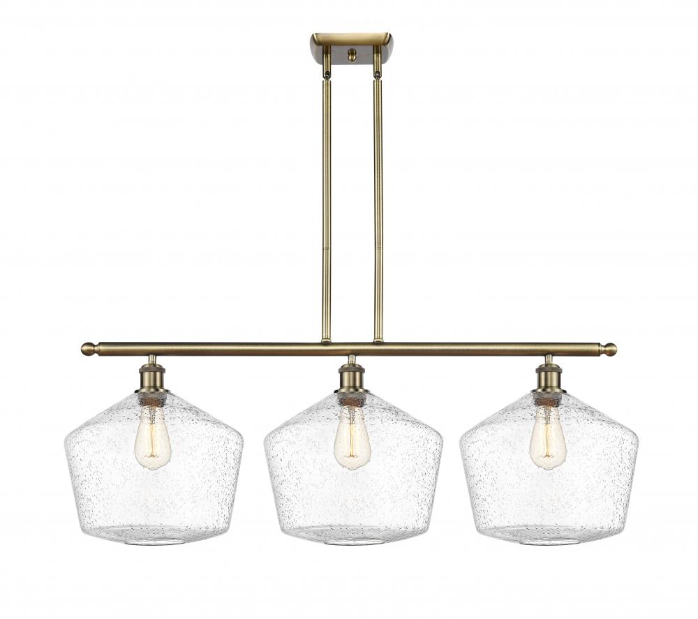 Cindyrella - 3 Light - 39 inch - Antique Brass - Cord hung - Island Light