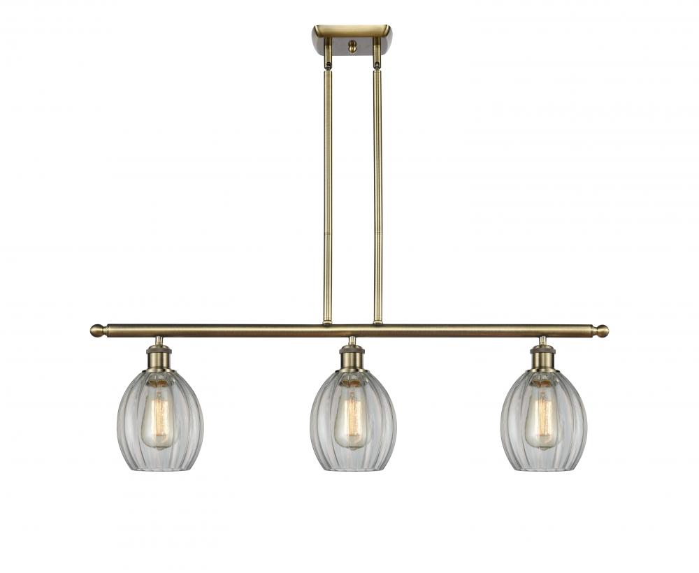 Eaton - 3 Light - 36 inch - Antique Brass - Cord hung - Island Light