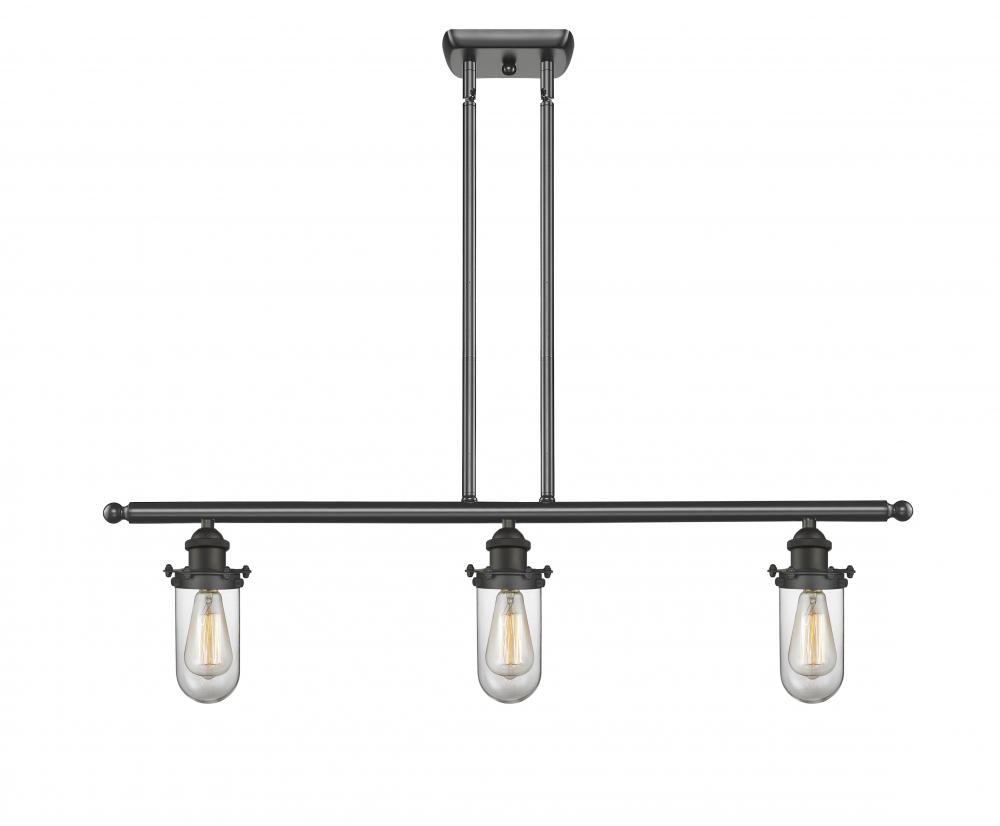 Kingsbury - 3 Light - 36 inch - Matte Black - Cord hung - Island Light