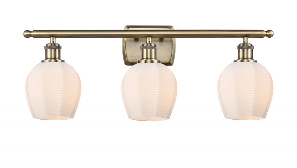 Norfolk - 3 Light - 26 inch - Antique Brass - Bath Vanity Light