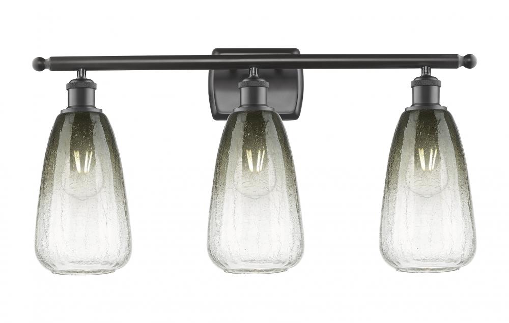 Brookhaven Almond - 3 Light - 26 inch - Oil Rubbed Bronze - Bath Vanity Light