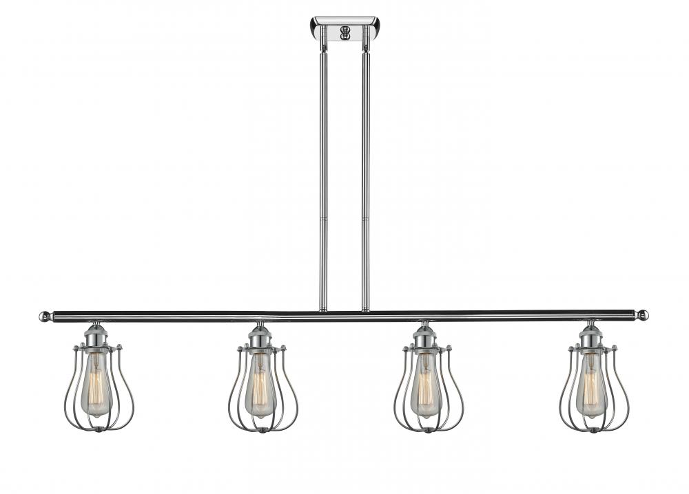 Muselet - 4 Light - 48 inch - Polished Chrome - Cord hung - Island Light