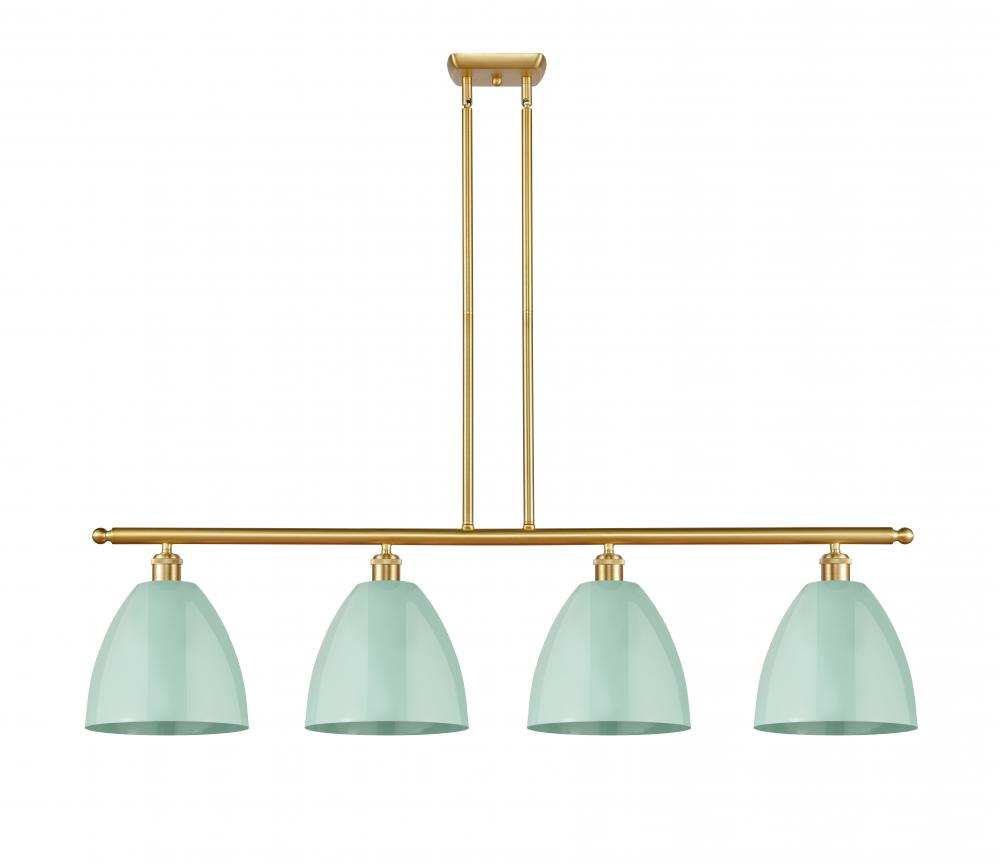 Plymouth - 4 Light - 48 inch - Satin Gold - Cord hung - Island Light