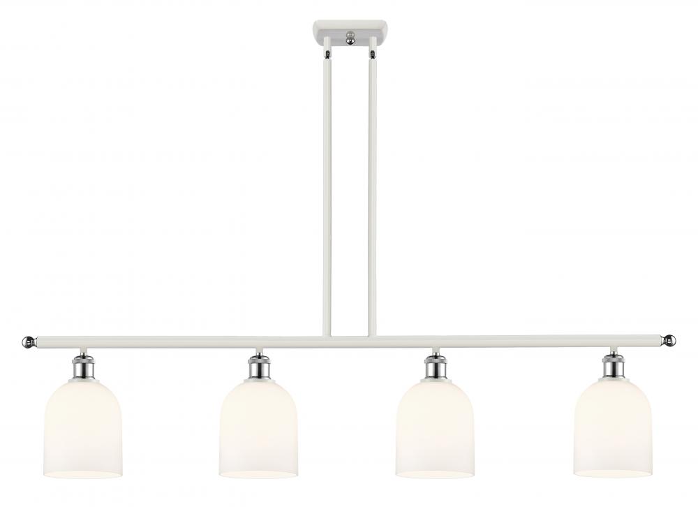 Bella - 4 Light - 48 inch - White Polished Chrome - Cord hung - Island Light