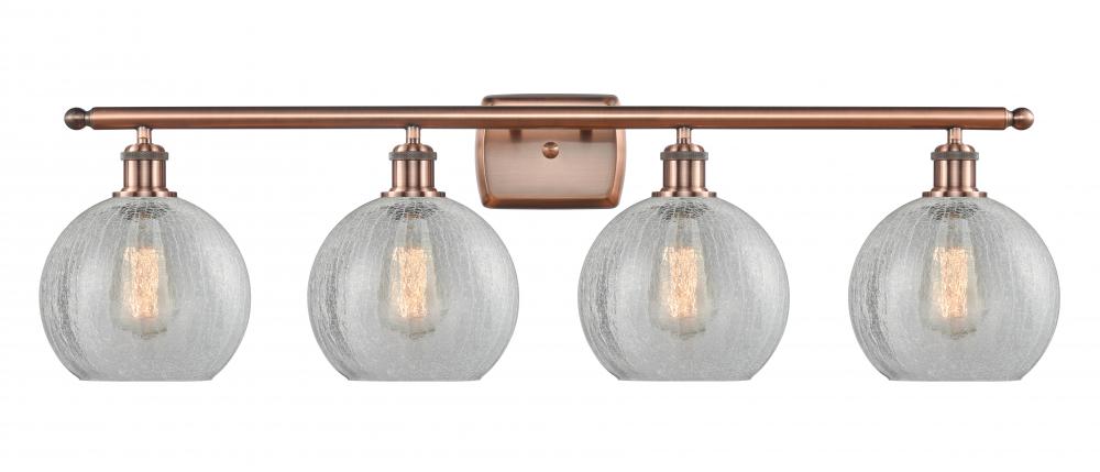 Athens - 4 Light - 38 inch - Antique Copper - Bath Vanity Light