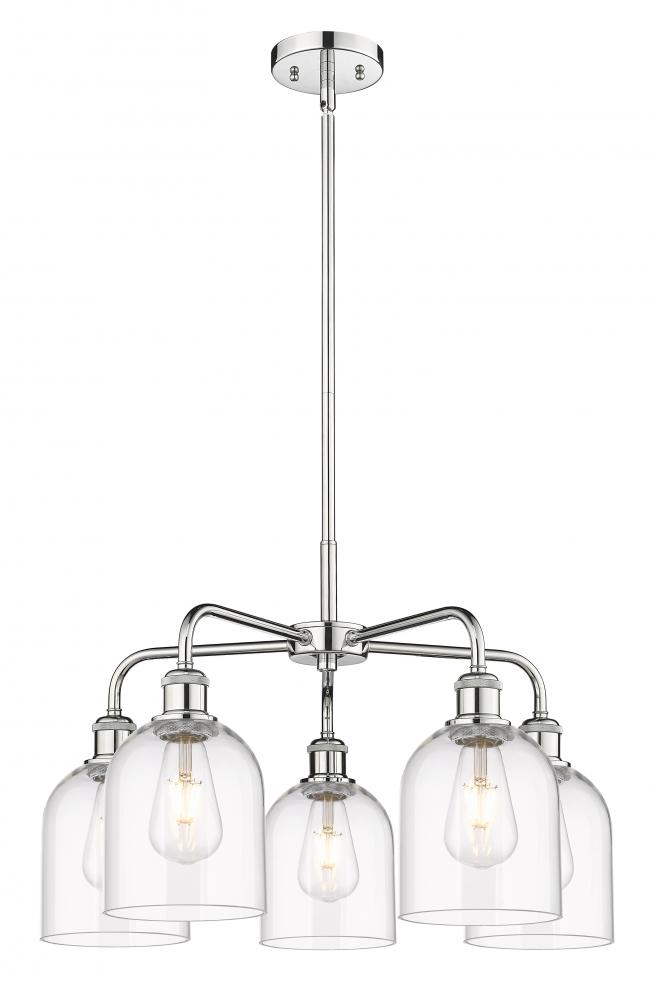 Bella - 5 Light - 24 inch - Polished Chrome - Chandelier