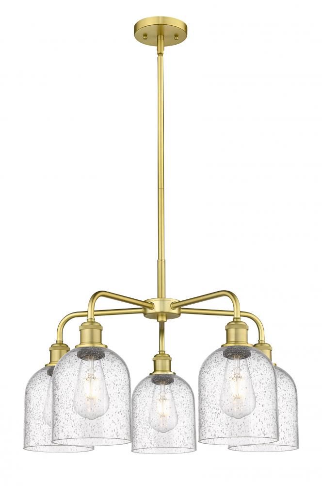 Bella - 5 Light - 24 inch - Satin Gold - Chandelier