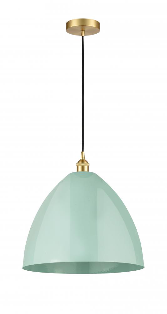 Plymouth - 1 Light - 16 inch - Satin Gold - Cord hung - Mini Pendant