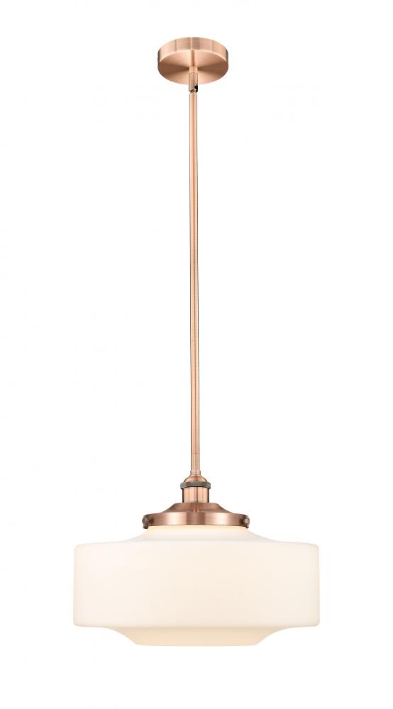 Bridgeton - 1 Light - 16 inch - Antique Copper - Stem Hung - Mini Pendant