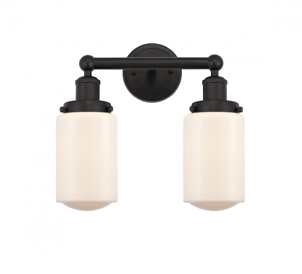 Dover - 2 Light - 14 inch - Oil Rubbed Bronze - Bath Vanity Light