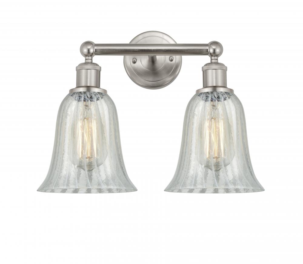 Hanover - 2 Light - 15 inch - Brushed Satin Nickel - Bath Vanity Light