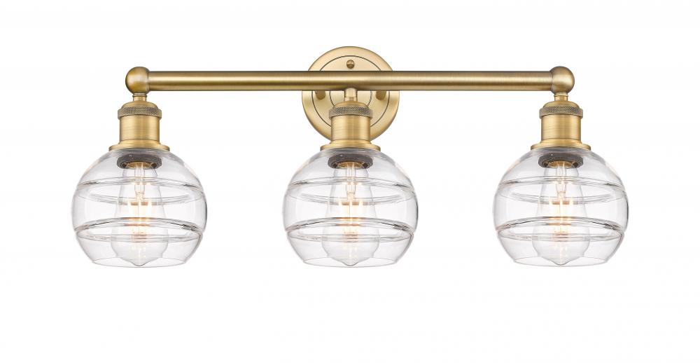 Rochester - 3 Light - 24 inch - Brushed Brass - Bath Vanity Light