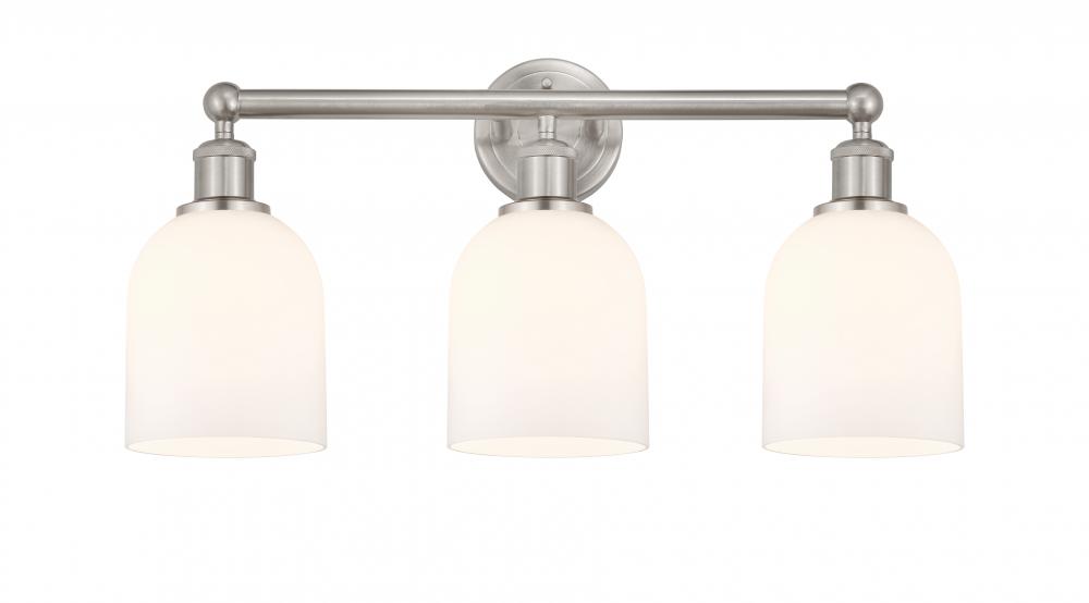 Bella - 3 Light - 24 inch - Brushed Satin Nickel - Bath Vanity Light