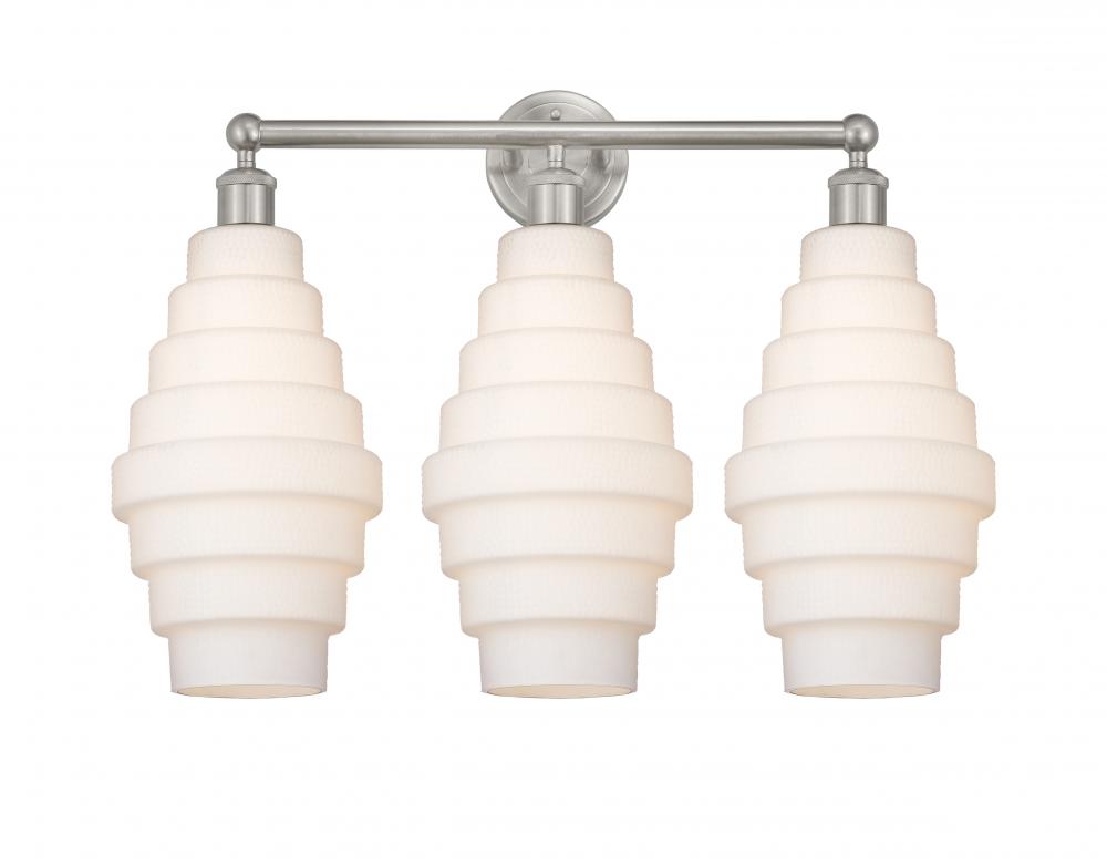 Cascade - 3 Light - 26 inch - Satin Nickel - Bath Vanity Light