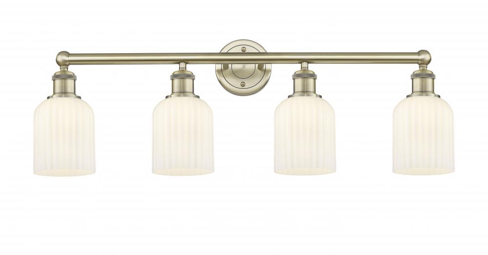 Bridal Veil - 4 Light - 32 inch - Antique Brass - Bath Vanity Light