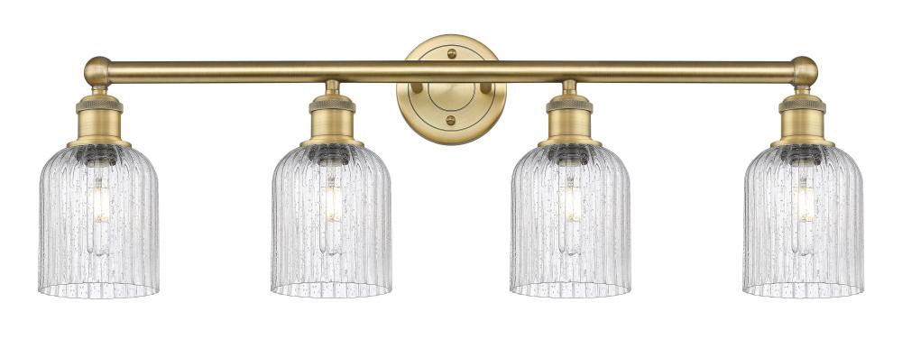 Bridal Veil - 4 Light - 32 inch - Brushed Brass - Bath Vanity Light