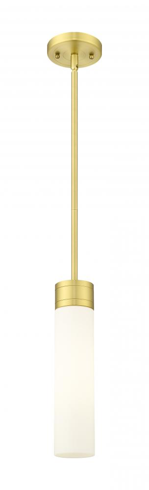 Boreas - 1 Light - 3 inch - Satin Gold - Stem Hung - Mini Pendant