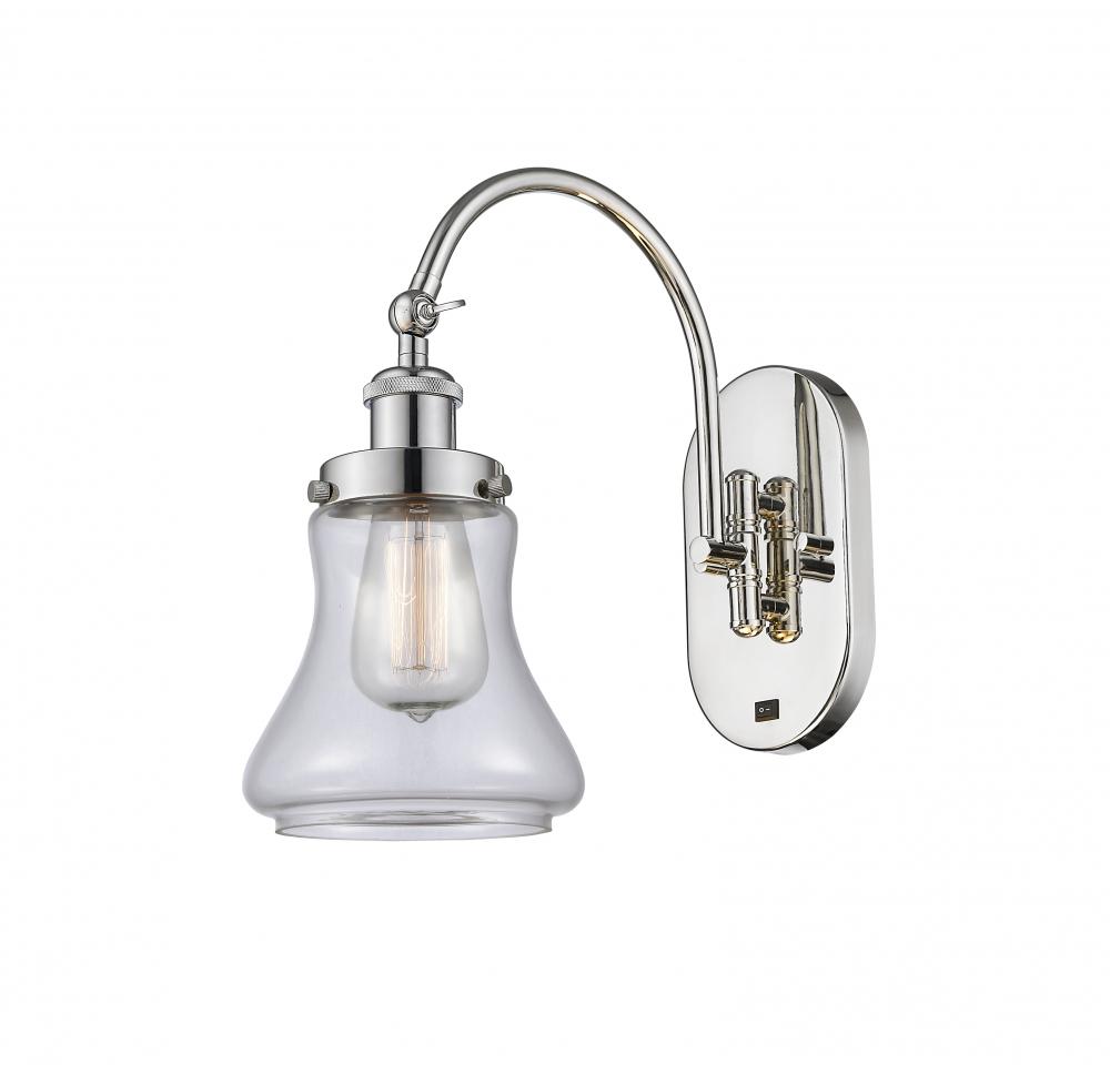 Bellmont - 1 Light - 7 inch - Polished Nickel - Sconce