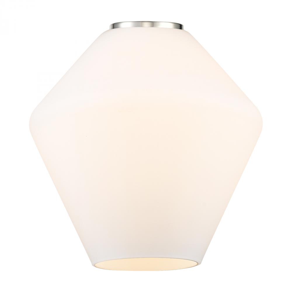 Cindyrella Light 8 inch Cased Matte White Glass