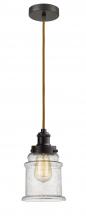 Innovations Lighting 100OB-10CR-1H-OB-G184 - Edison - 1 Light - 8 inch - Oil Rubbed Bronze - Cord hung - Mini Pendant