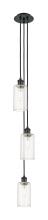 Innovations Lighting 103B-3P-BK-G434-7CL - Crown Point - 3 Light - 7 inch - Matte Black - Multi Pendant