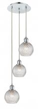 Innovations Lighting 113B-3P-PC-G122C-6CL - Athens - 3 Light - 12 inch - Polished Chrome - Cord Hung - Multi Pendant