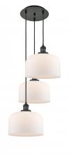 Innovations Lighting 113F-3P-BK-G71-L - Cone - 3 Light - 18 inch - Matte Black - Cord hung - Multi Pendant