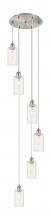 Innovations Lighting 116B-6P-SN-G434-7CL - Crown Point - 6 Light - 16 inch - Brushed Satin Nickel - Multi Pendant