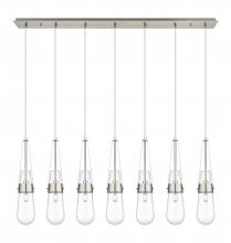 Innovations Lighting 127-452-1P-SN-G452-4CL - Milan - 7 Light - 48 inch - Brushed Satin Nickel - Linear Pendant