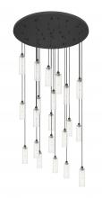 Innovations Lighting 148BK-B-21P-BK-G434-12CL - Crown Point - 21 Light - 48 inch - Matte Black - Multi Pendant