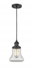 Innovations Lighting 201C-BK-G192 - Bellmont - 1 Light - 6 inch - Matte Black - Cord hung - Mini Pendant