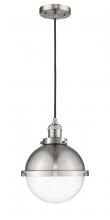 Innovations Lighting 201C-SN-HFS-82-SN - Hampden - 1 Light - 9 inch - Brushed Satin Nickel - Cord hung - Mini Pendant