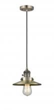 Innovations Lighting 201CSW-AB-M4 - Railroad - 1 Light - 8 inch - Antique Brass - Cord hung - Mini Pendant