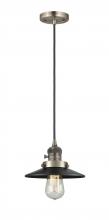 Innovations Lighting 201CSW-AB-M6 - Railroad - 1 Light - 8 inch - Antique Brass - Cord hung - Mini Pendant