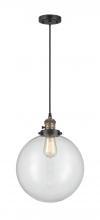 Innovations Lighting 201CSW-BAB-G202-12 - Beacon - 1 Light - 12 inch - Black Antique Brass - Cord hung - Mini Pendant