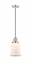 Innovations Lighting 201CSW-PN-G181 - Canton - 1 Light - 6 inch - Polished Nickel - Cord hung - Mini Pendant