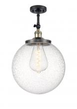 Innovations Lighting 201F-BAB-G204-14 - Beacon - 1 Light - 14 inch - Black Antique Brass - Adjustable Semi-Flush Mount