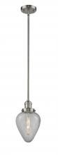 Innovations Lighting 201S-SN-G165 - Geneseo - 1 Light - 7 inch - Brushed Satin Nickel - Stem Hung - Mini Pendant