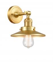 Innovations Lighting 203-SG-M4 - Railroad - 1 Light - 8 inch - Satin Gold - Sconce