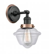 Innovations Lighting 203BK-BPAC-HRAC-G532 - Oxford - 1 Light - 8 inch - Matte Black - Sconce