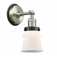 Innovations Lighting 203SN-BPBK-HRBK-G181S - Canton - 1 Light - 5 inch - Brushed Satin Nickel - Sconce