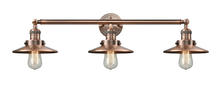 Innovations Lighting 205-AC-M3 - Railroad - 3 Light - 32 inch - Antique Copper - Bath Vanity Light