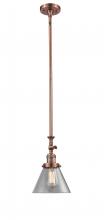 Innovations Lighting 206-AC-G42-LED - Cone - 1 Light - 8 inch - Antique Copper - Stem Hung - Mini Pendant