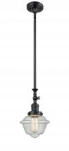 Innovations Lighting 206-BK-G534 - Oxford - 1 Light - 7 inch - Matte Black - Stem Hung - Mini Pendant