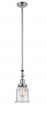 Innovations Lighting 206-PN-G184 - Canton - 1 Light - 6 inch - Polished Nickel - Stem Hung - Adjustable Mini Pendant