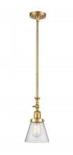 Innovations Lighting 206-SG-G64 - Cone - 1 Light - 6 inch - Satin Gold - Stem Hung - Adjustable Mini Pendant